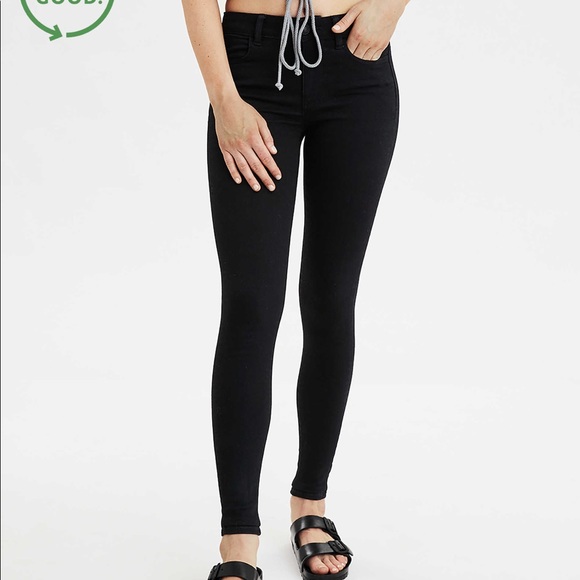 AEO Black Jeggings - Picture 1 of 6